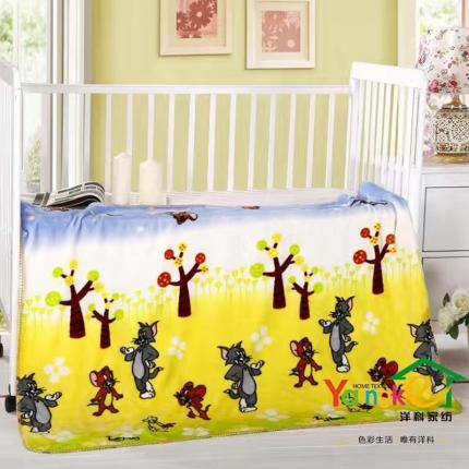 91家纺网 家纺一手货源 找家纺 佳梦达 2020新款双层云毯童毯系列100*140 快乐小猫