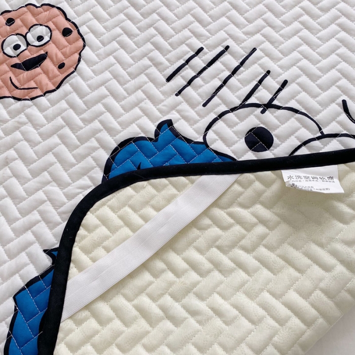 91家纺网 家纺一手货源 找家纺 萝莉家纺 数码印花水洗空调软席三件套天丝软席（欢乐芝麻街）