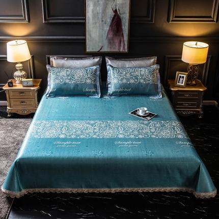 91家纺网 家纺一手货源 找家纺 （总）懒猫家纺 2020新款600D床单款冰丝凉席