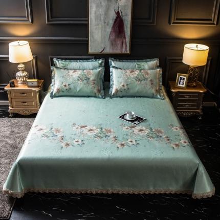 91家纺网 家纺一手货源 找家纺 （总）懒猫家纺 2020新款600D床单款冰丝凉席