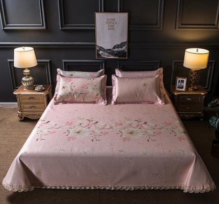 91家纺网 家纺一手货源 找家纺 （总）懒猫家纺 2020新款600D床单款冰丝凉席