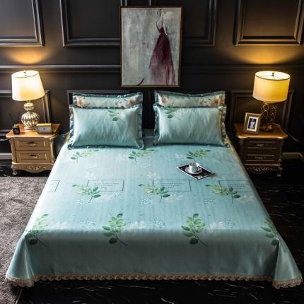 91家纺网 家纺一手货源 找家纺 （总）懒猫家纺 2020新款600D床单款冰丝凉席