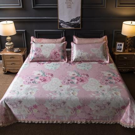 91家纺网 家纺一手货源 找家纺 （总）懒猫家纺 2020新款600D床单款冰丝凉席