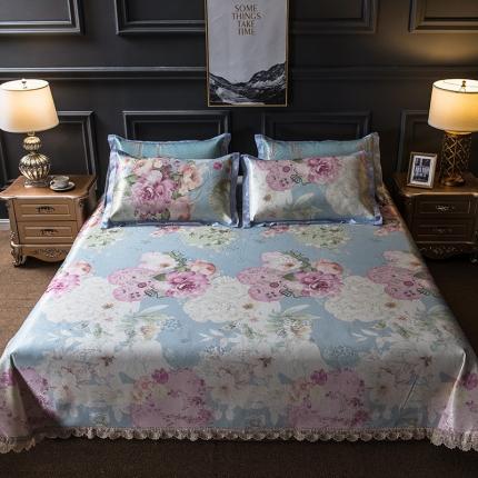 91家纺网 家纺一手货源 找家纺 （总）懒猫家纺 2020新款600D床单款冰丝凉席