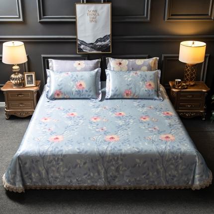 91家纺网 家纺一手货源 找家纺 （总）懒猫家纺 2020新款600D床单款冰丝凉席