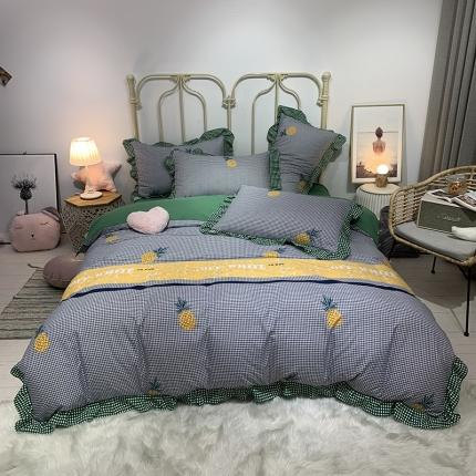 91家纺网 家纺一手货源 找家纺 （总）芯贝儿 2020款柔锦m小清新韩版四件套