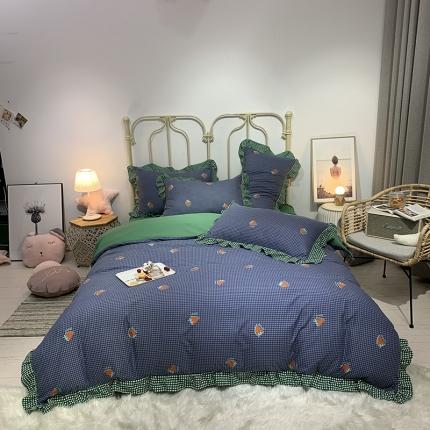 91家纺网 家纺一手货源 找家纺 （总）芯贝儿 2020款柔锦m小清新韩版四件套