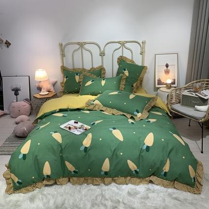 91家纺网 家纺一手货源 找家纺 （总）芯贝儿 2020款柔锦m小清新韩版四件套