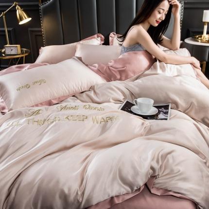 （总）欧冠家纺 2020爆款盛夏水洗真丝四件套