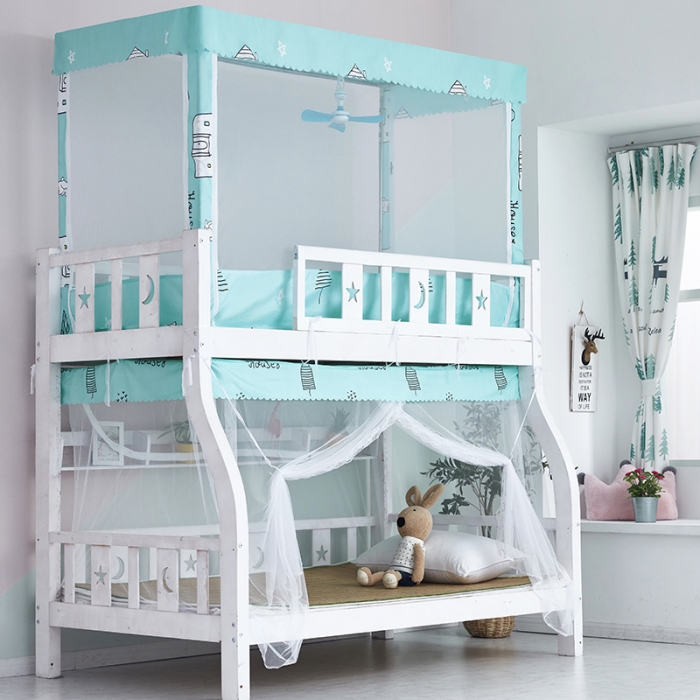 91家纺网 家纺一手货源 找家纺 卓尔居 子母床上下铺系绳款合门配支架蚊帐 都市生活