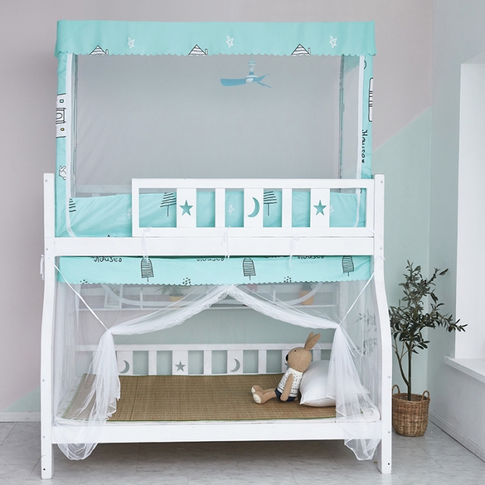 91家纺网 家纺一手货源 找家纺 卓尔居 子母床上下铺系绳款合门配支架蚊帐 都市生活