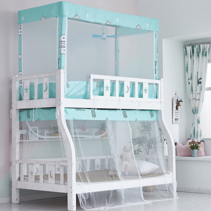 91家纺网 家纺一手货源 找家纺 卓尔居 子母床上下铺系绳款合门配支架蚊帐 都市生活