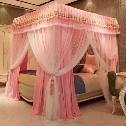 91家纺网 家纺一手货源 找家纺 （总）迪凡保罗 2021新款5817双层床幔宫廷蚊帐