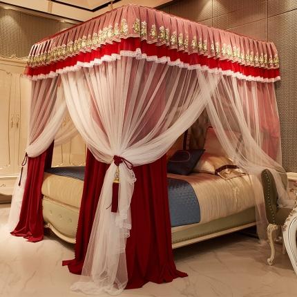 91家纺网 家纺一手货源 找家纺 （总）迪凡保罗 2021新款5817双层床幔宫廷蚊帐