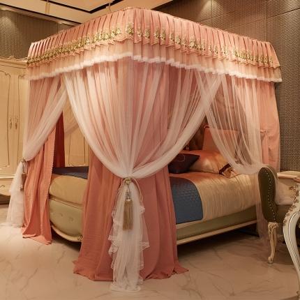 91家纺网 家纺一手货源 找家纺 （总）迪凡保罗 2021新款5817双层床幔宫廷蚊帐