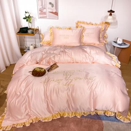 91家纺网 家纺一手货源 找家纺 （总）米奈 2020水洗真丝诺曼四件套