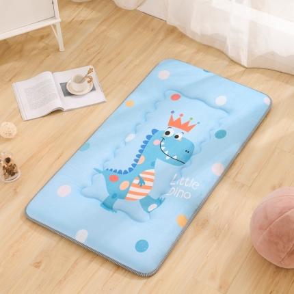 91家纺网 家纺一手货源 找家纺 嗨生活 水晶绒大版数码印花儿童床垫 皇冠小恐龙