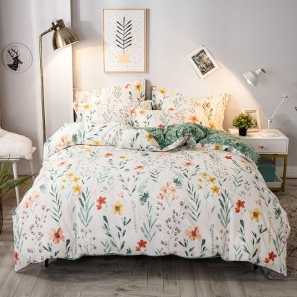 91家纺网 家纺一手货源 找家纺 （总）宝齐莱 2020年新款13372全棉印花四件套