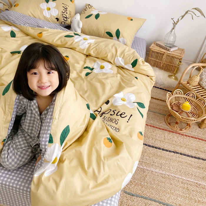 91家纺网 家纺一手货源 找家纺 顾里 2020新款ins网红全棉四件套 花颜心语