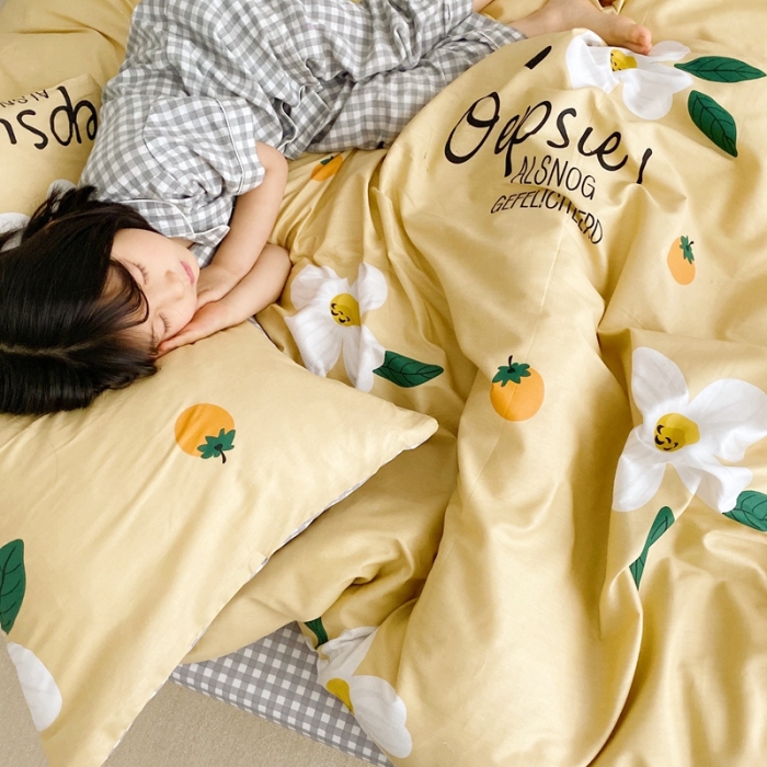 91家纺网 家纺一手货源 找家纺 顾里 2020新款ins网红全棉四件套 花颜心语