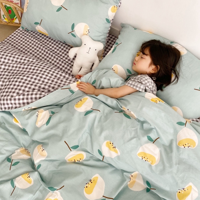 91家纺网 家纺一手货源 找家纺 顾里 2020新款ins网红全棉四件套 清晨