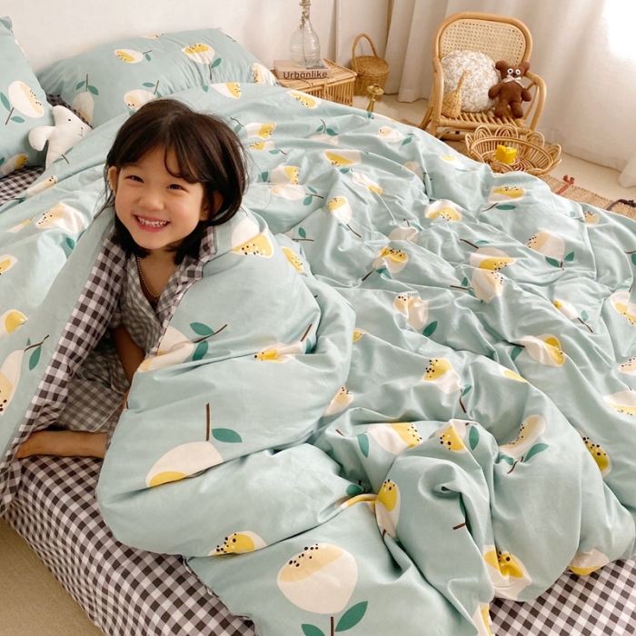 91家纺网 家纺一手货源 找家纺 顾里 2020新款ins网红全棉四件套 清晨