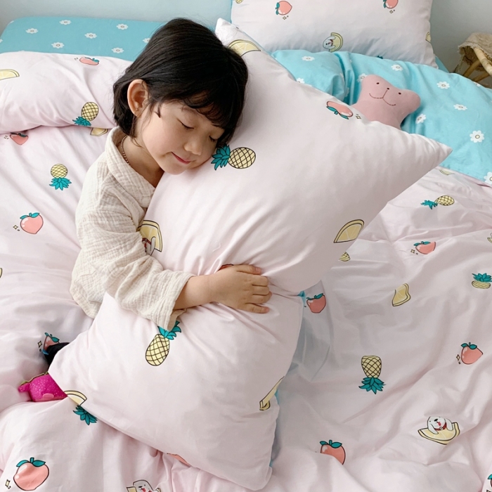 91家纺网 家纺一手货源 找家纺 顾里 2020新款ins网红全棉四件套 水果派