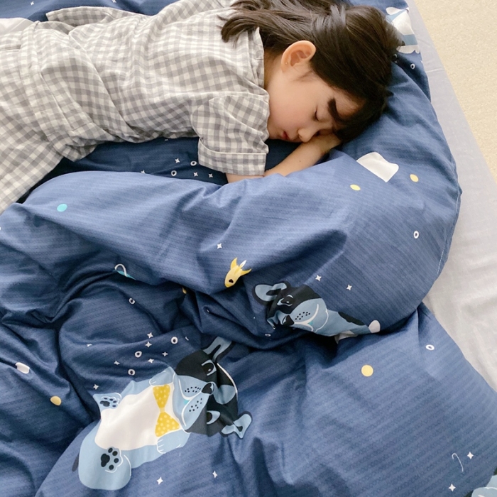 91家纺网 家纺一手货源 找家纺 顾里 2020新款ins网红全棉四件套 外星狗