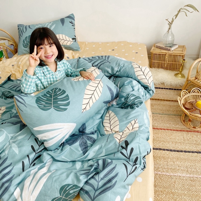 91家纺网 家纺一手货源 找家纺 顾里 2020新款ins网红全棉四件套 叶华