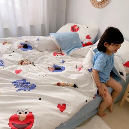 顾里 2020新款ins网红全棉四件套 芝麻街