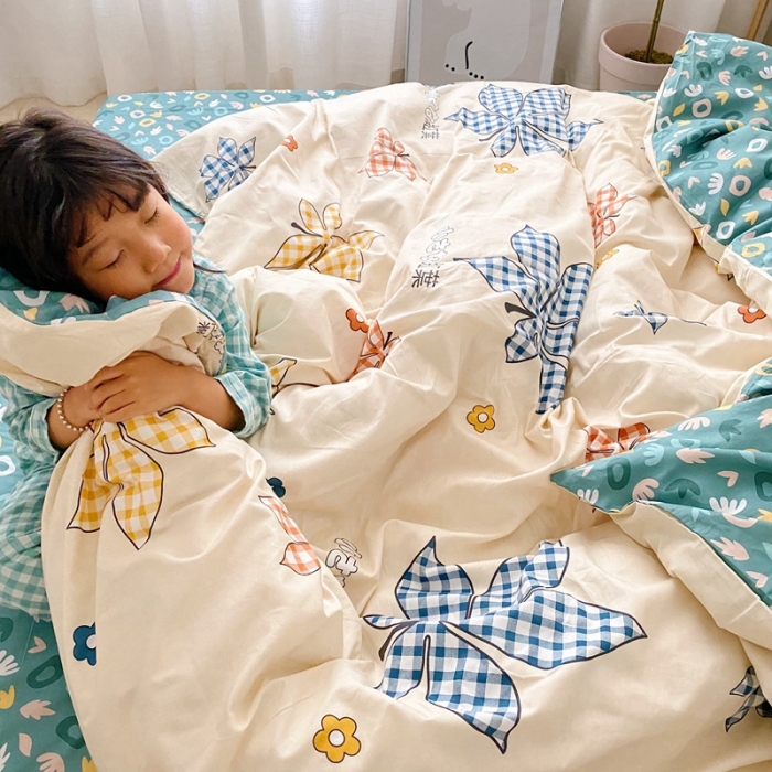 91家纺网 家纺一手货源 找家纺 顾里 2020新款ins网红全棉四件套 红叶