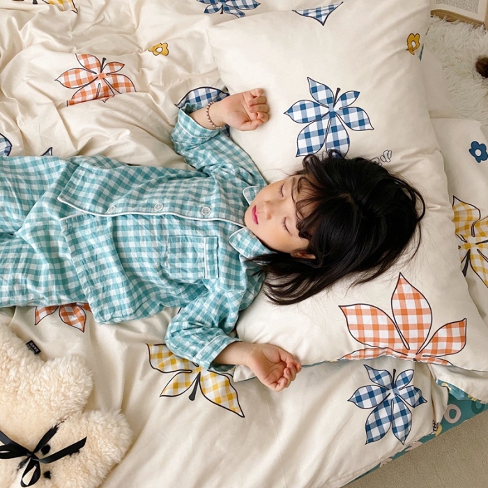 91家纺网 家纺一手货源 找家纺 顾里 2020新款ins网红全棉四件套 红叶