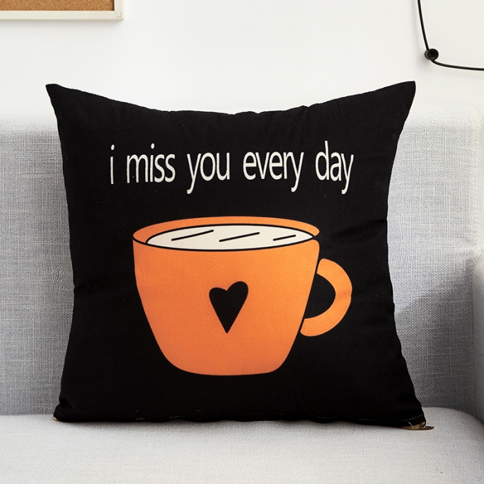 91家纺网 家纺一手货源 找家纺 枕芯真意隐形拉链可拆洗双面防超加厚抱枕 爱心暖杯