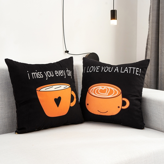 91家纺网 家纺一手货源 找家纺 枕芯真意隐形拉链可拆洗双面防超加厚抱枕 爱心暖杯