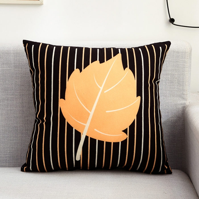 91家纺网 家纺一手货源 找家纺 枕芯真意隐形拉链可拆洗双面防超加厚抱枕 枫叶情深