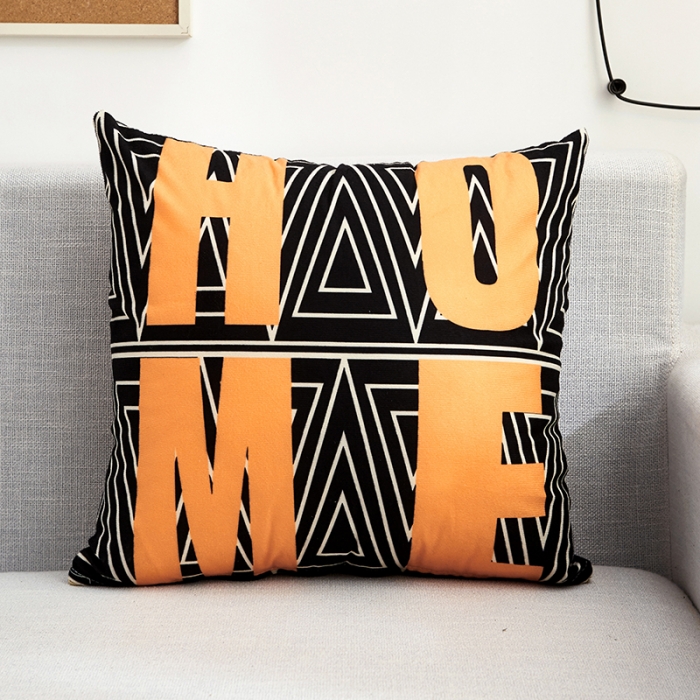 91家纺网 家纺一手货源 找家纺 枕芯真意隐形拉链可拆洗双面防超加厚抱枕 字母日记