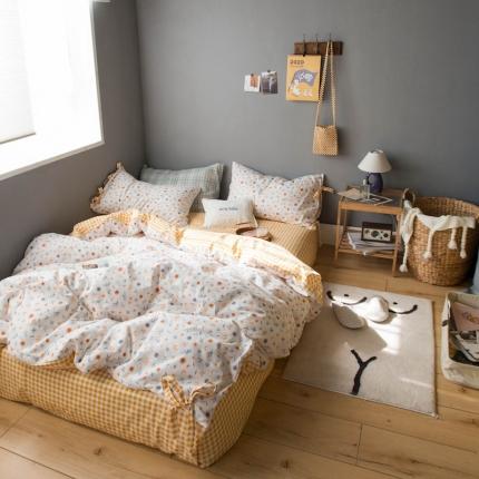 91家纺网 家纺一手货源 找家纺 （总）顾里 2020新款全棉韩式碎花四件套