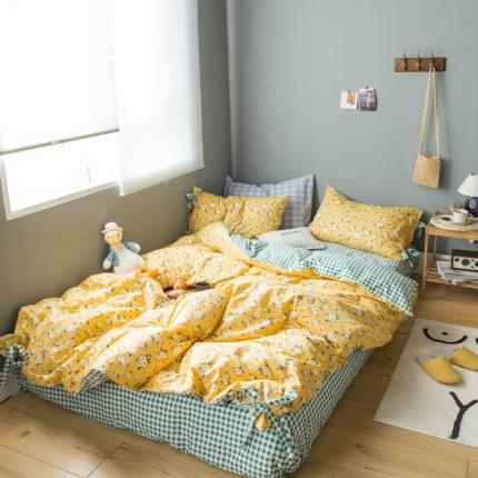 91家纺网 家纺一手货源 找家纺 （总）顾里 2020新款全棉韩式碎花四件套