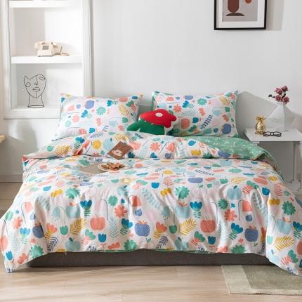 91家纺网 家纺一手货源 找家纺 珺柔家纺 2020新款13070全棉四件套 春晓