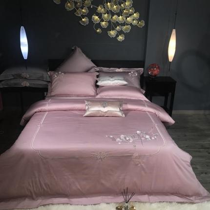 91家纺网 家纺一手货源 找家纺 玖玖爱 2020新款100S澳洲锦棉四件套 云容