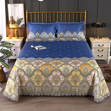 91家纺网 家纺一手货源 找家纺 （总）小牛席业冰丝凉席三件套提花印花空调席可机洗水洗床单