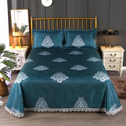 91家纺网 家纺一手货源 找家纺 （总）小牛席业冰丝凉席三件套提花印花空调席可机洗水洗床单