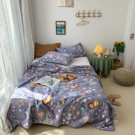 （总）时年家纺 2020新款40支全棉13372喷气羽丝夏被