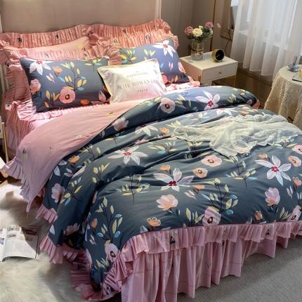 菊上 2020款美式铂金系列四件套实拍图 画春