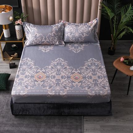 91家纺网 家纺一手货源 找家纺 （总）棉生活 2020春夏新品600D冰丝软凉席三件套床笠款