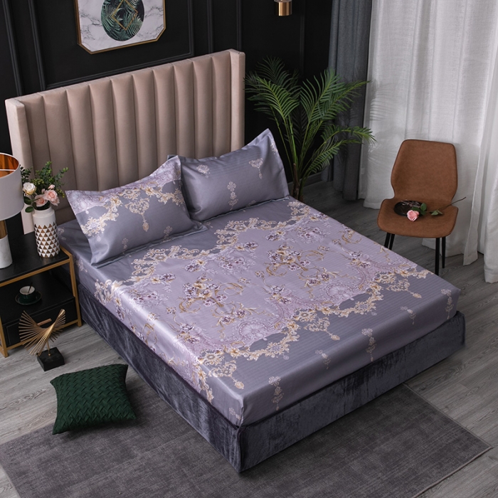 91家纺网 家纺一手货源 找家纺 （总）棉生活 2020春夏新品600D冰丝软凉席三件套床笠款