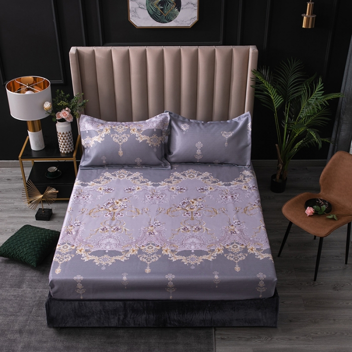 91家纺网 家纺一手货源 找家纺 （总）棉生活 2020春夏新品600D冰丝软凉席三件套床笠款