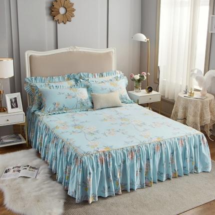 91家纺网 家纺一手货源 找家纺 （总）菊上 2020新款全棉13372印花床裙三件套