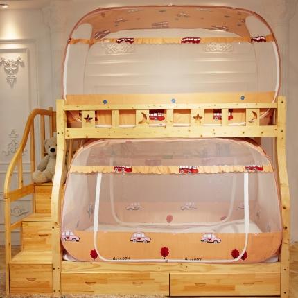 91家纺网 家纺一手货源 找家纺 卓尔居 2022新款子母床免安装上下通用防尘顶蚊帐 可爱汽车