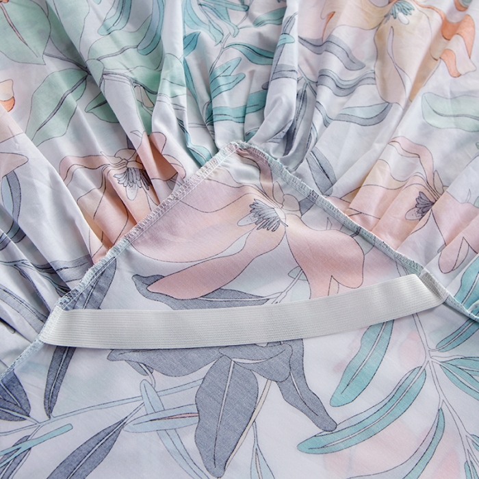 91家纺网 家纺一手货源 找家纺 菊上 2020新款全棉13372印花床裙三件套 半夏